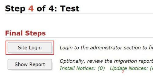 Login site