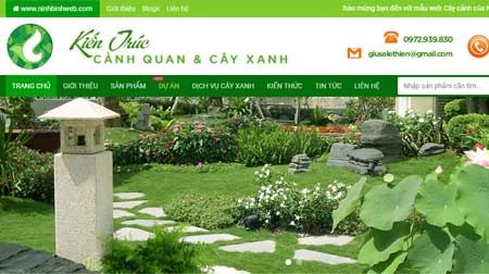 Mẫu-website-bán-cây-cảnh