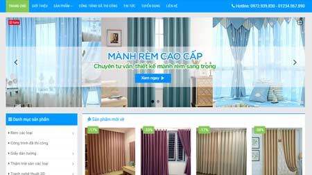Mẫu-website-bán-mành-rèm-cao-cấp