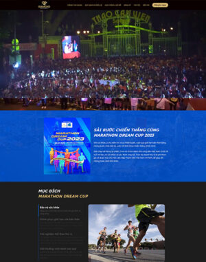 Mẫu website landinpage giải chạy